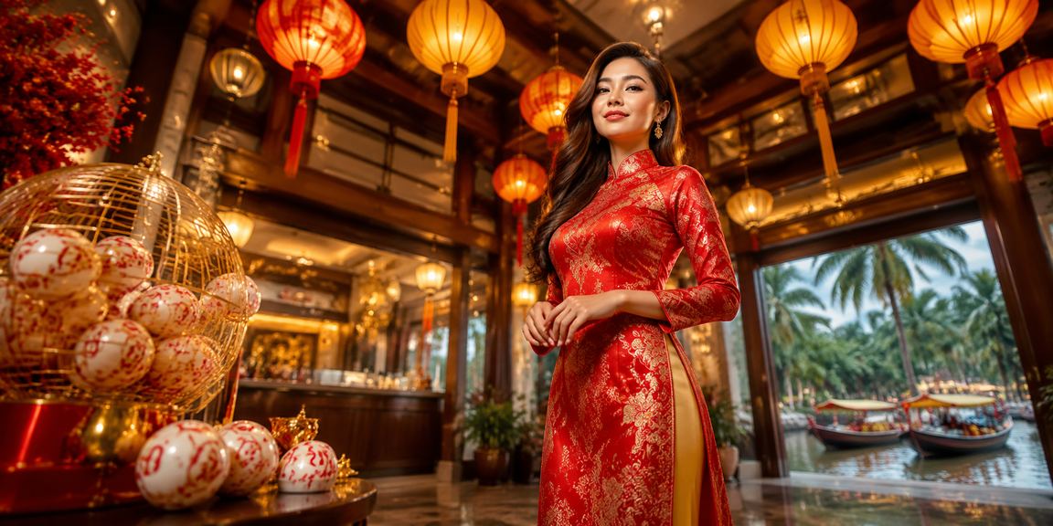Người chơi xổ số và game cao cấp tại Hội An dưới ánh đèn lồng truyền thống