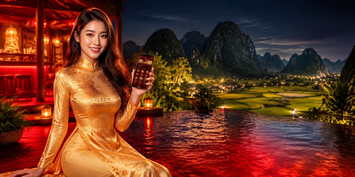 Người chơi thể thao cá cược trực tuyến tại Ninh Bình trong trang phục áo dài truyền thống